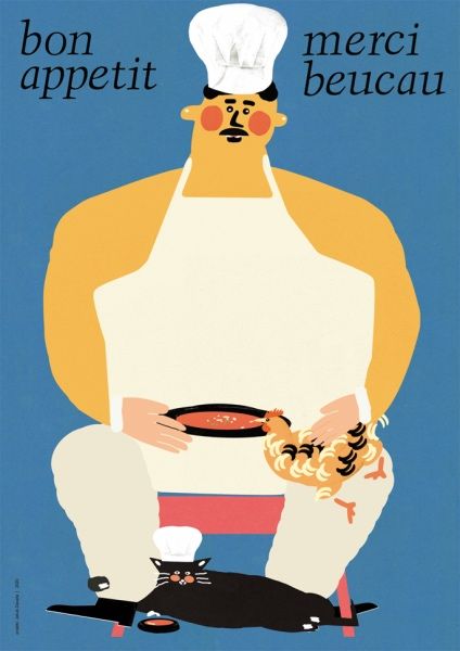 Plakat Bon Appetit Oryginalny Plakat 70x50