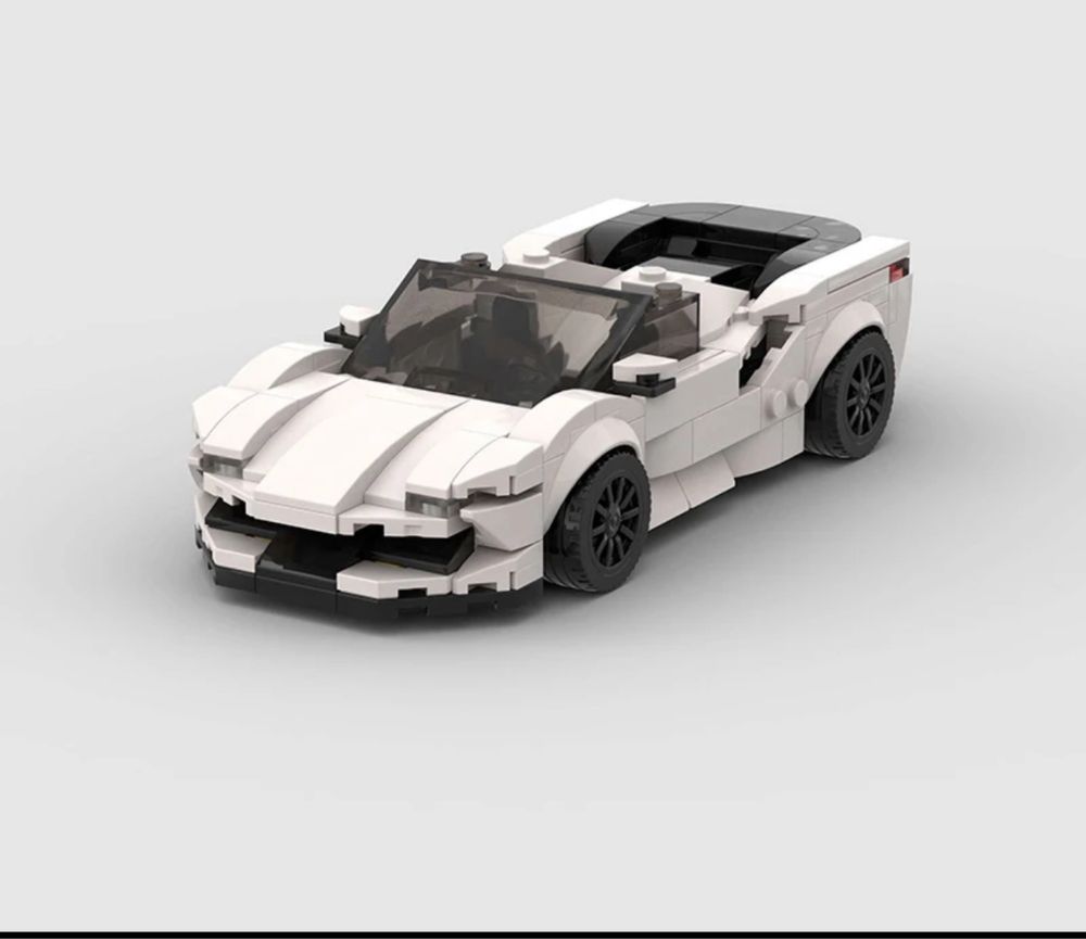 Auto autko samochód model z klocków na wzór LEGO Audi R8 Spyder