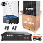 Kit Solar Autoconsumo 5000W – 9 Paineis de 550W + Inversor 5KW Wifi