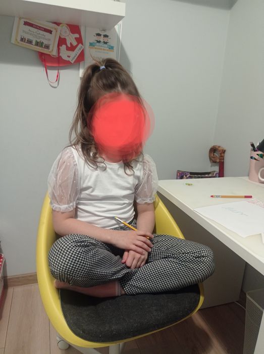 Spodnie 134 cool club  grubsze,eleganckie, pepitka