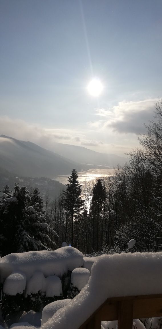 Domek dom w górach nad jeziorem do wynajęcia,sauna Międzybrodzie