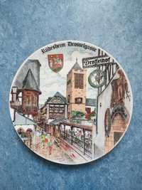 Тарелка винтажная Rüdesheim Drosselgasse Германия