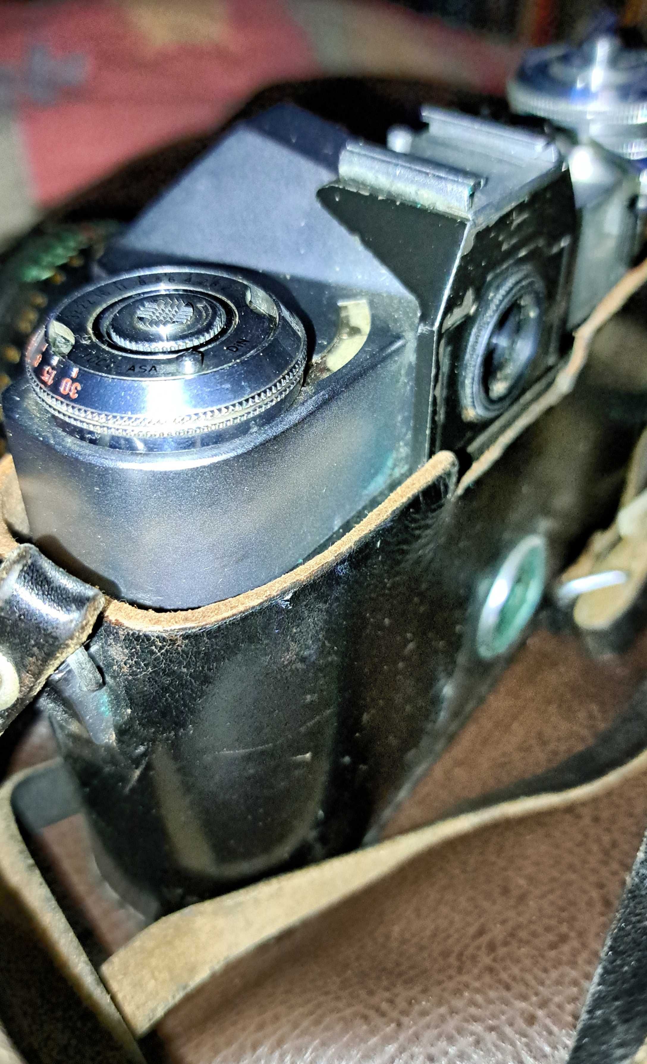 Aparat Zenit-e Obiektyw Helios 44-2 Etui