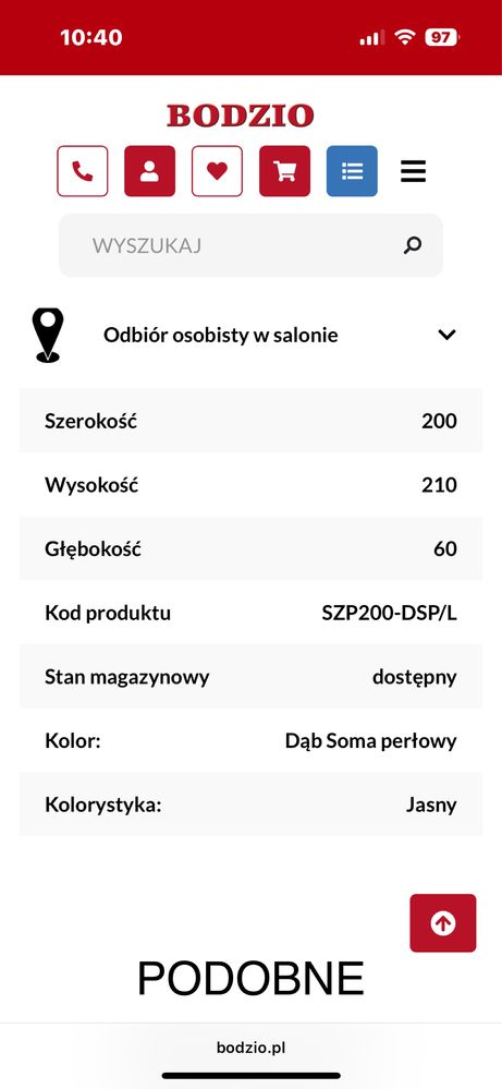 Szafa z lustrami