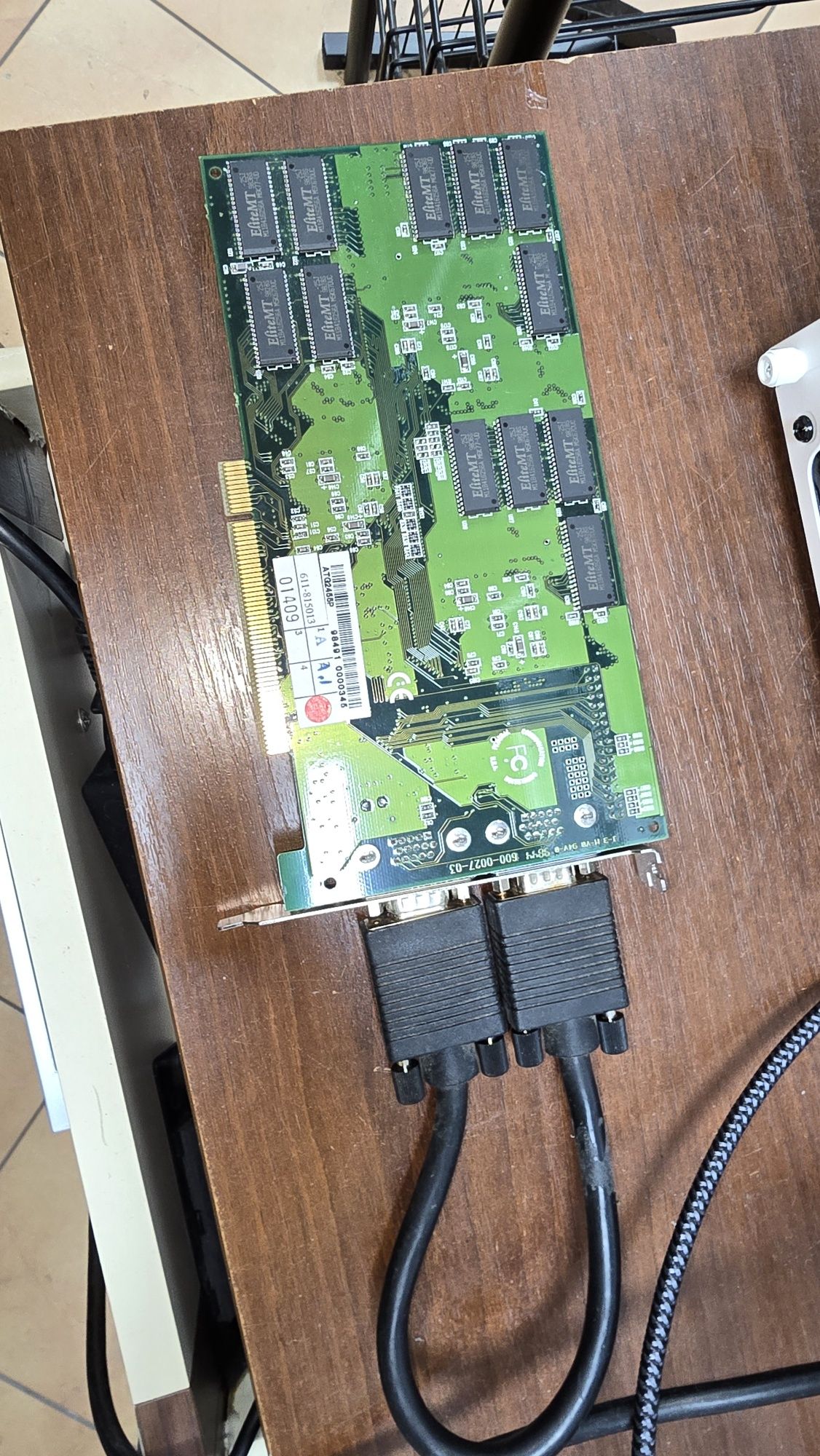 Akcelerator 3D 3dfx VooDoo2 12MB ATrend 2455P kabel