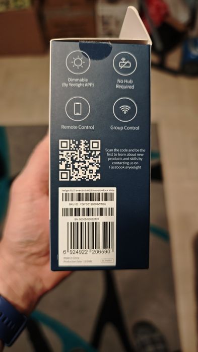 Żarówki Yeelight W1 GU10 ściemnialna biała 4 sztuki - 3 opakowania