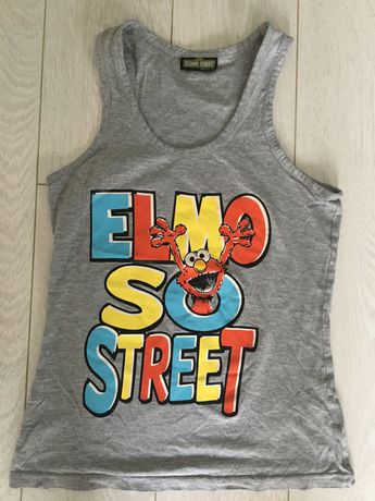 Koszulka na ramiączkach Elmo ulica sezamowa lat 10 140 cm