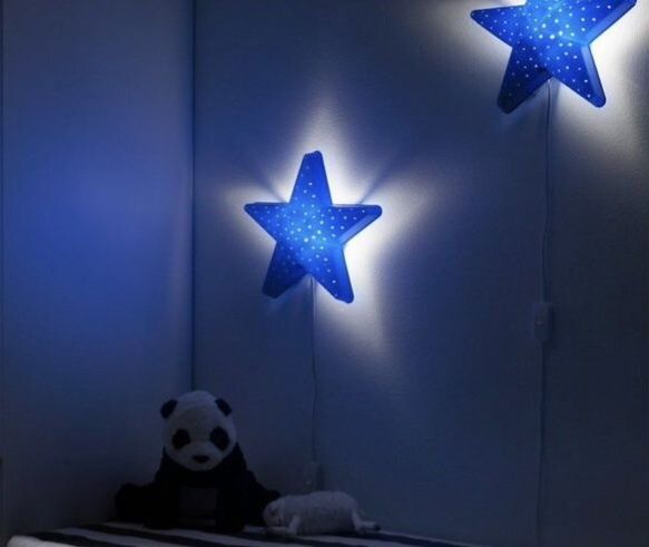 Светильник, ночник ikea звёздочка, луна