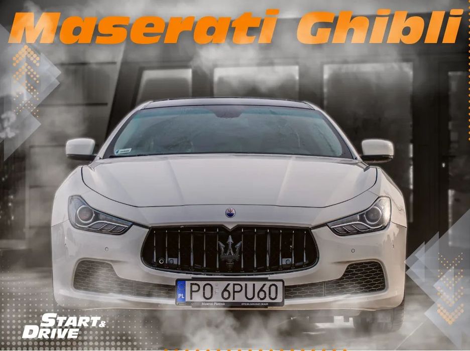 Maserati Ghibli Maserati Ghibli 3.0 v6 405 km niski przebieg 46tkmWyjątkowe wnętrze !