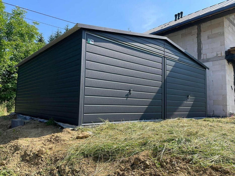 Garaż blaszany 6x5 . WZMOCNIONY PROFILAMI. PRODUCENT. Cała Polska