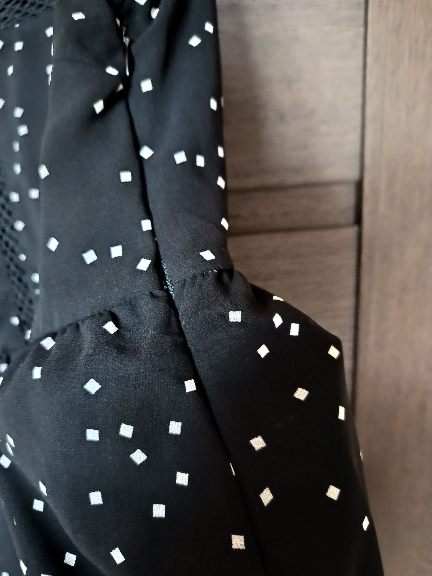 Sukienka zwiewna Zalando even&odd xl 42 40 czarna siateczka