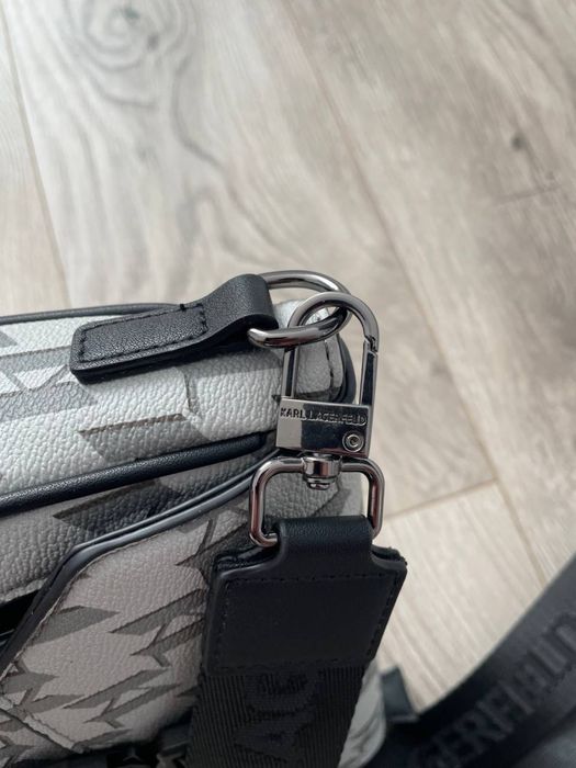 Сумка-Месенджер Karl Lagerfeld Monogram | White | Trend 2025 | Top |