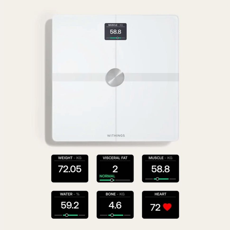 Withings Balança Body Smart Branco Nova - app iPhone / Android