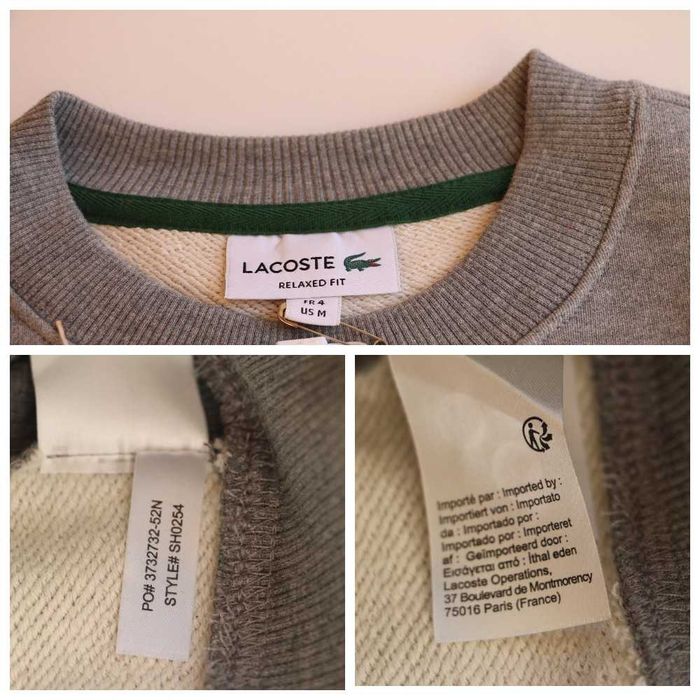 Свитшот кофта мужская Lacoste, оригинал, р. М, Новая