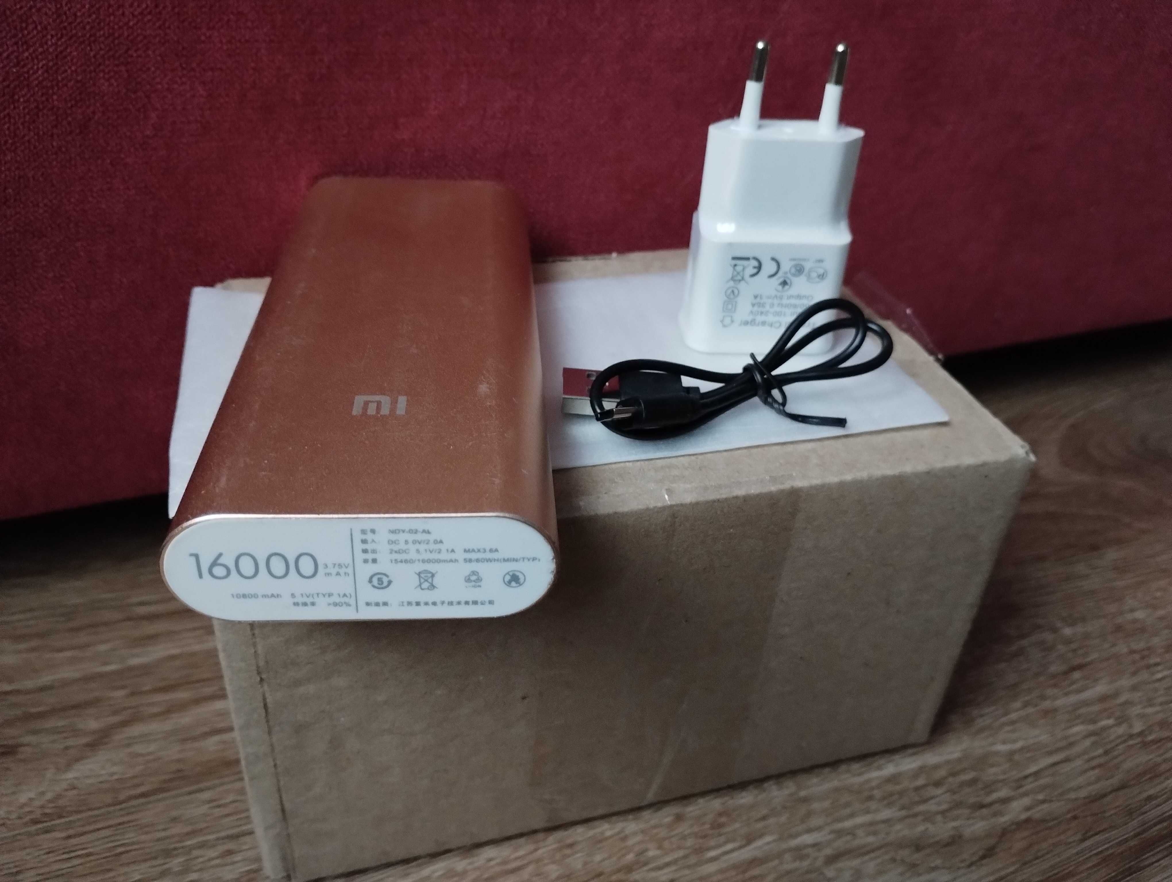 Повербанк + Зарядка Xiaomi 16000 mAh Powerbank Аккумулятор Ксиоми