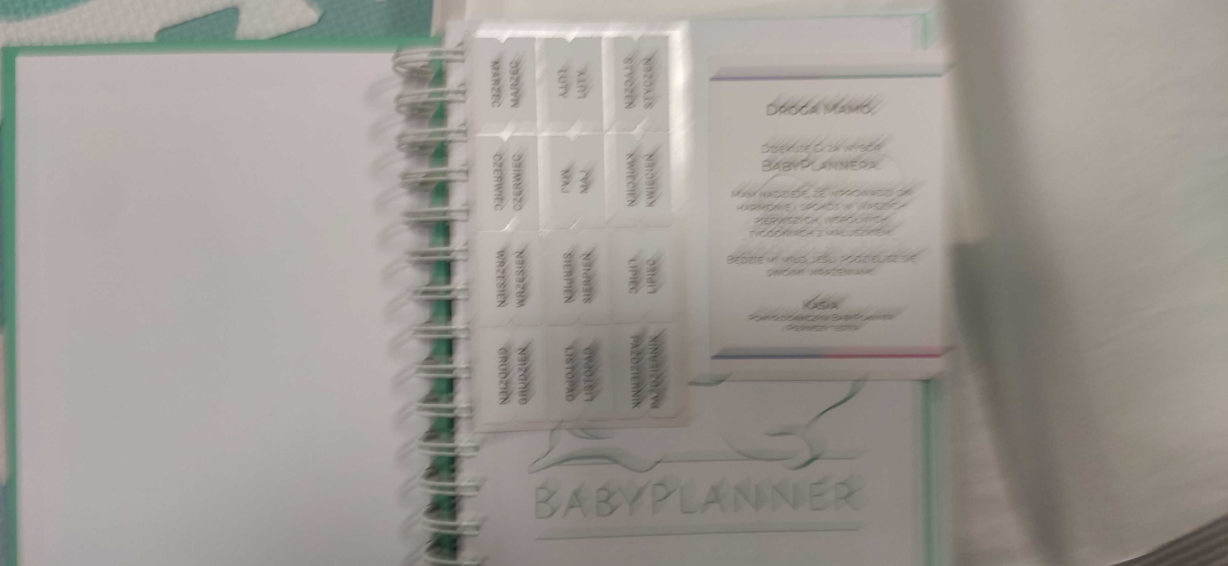 Baby planner notes o dziecku