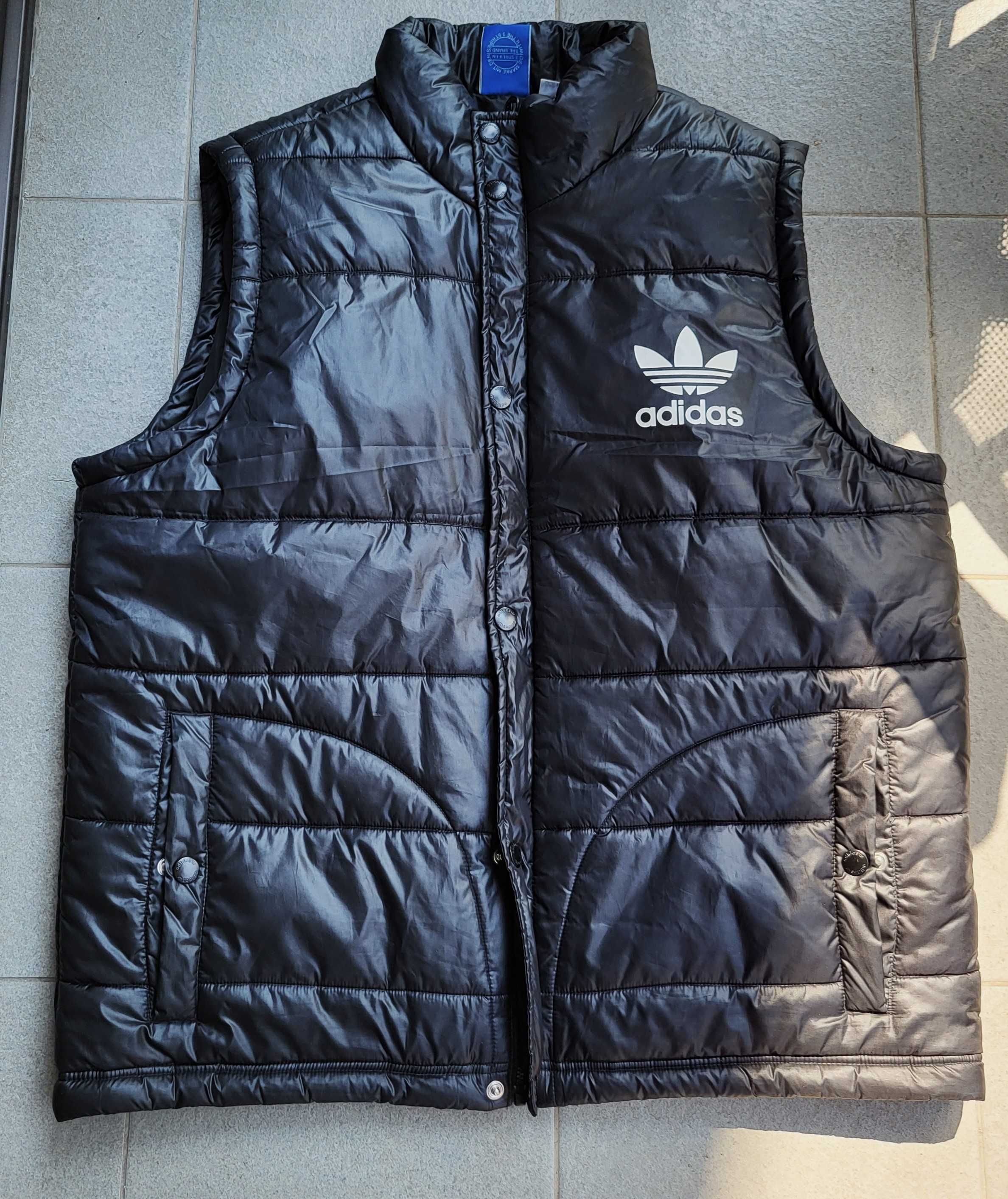 Adidas bezrękawnik kamizelka oryginalna  XXL rozm 56 czarna  używana