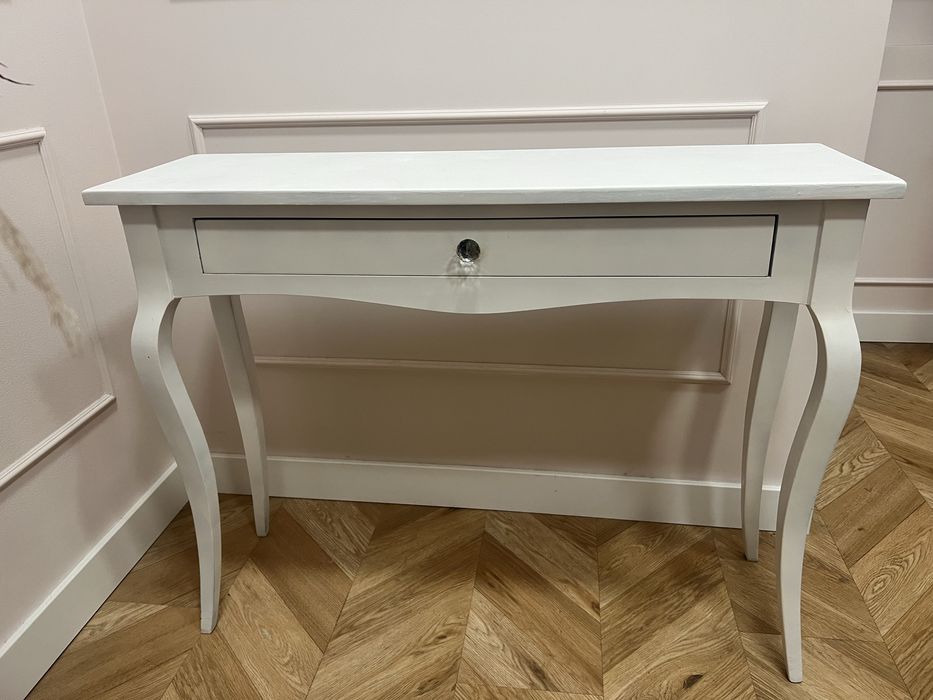 Toaletka konsolka biała