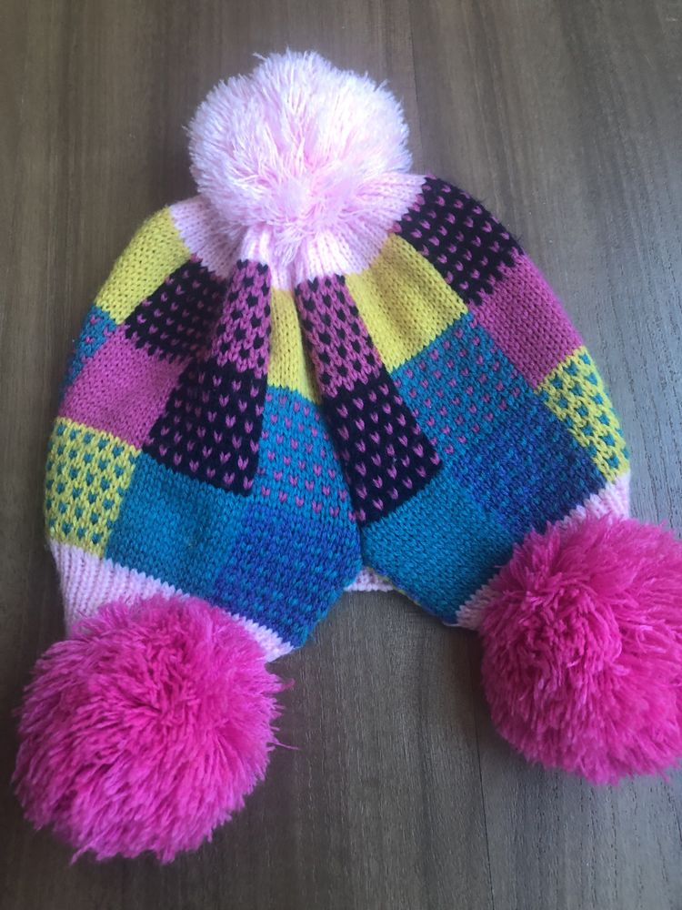 Gorro e gola menina 5- 7 anos