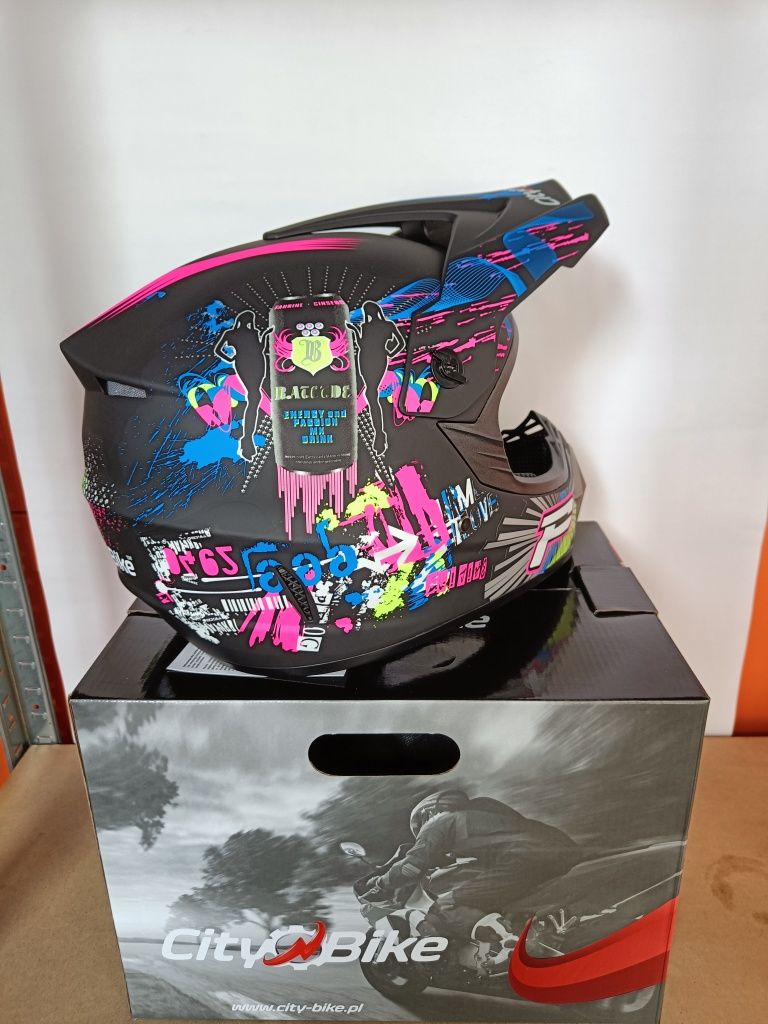 Kask CROSS quad ATV enduro OFF ROAD Mat XS S M L XL