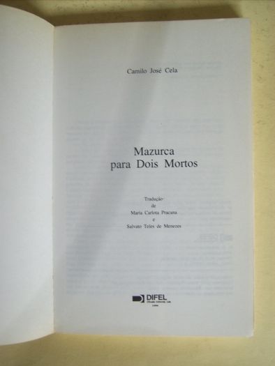Mazurca para dois Mortos de Camilo José Cela