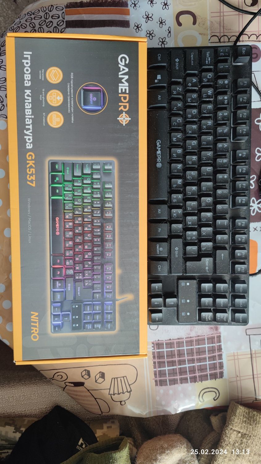 Продам клавіатуру дротову GamePro Nitro USB (GK537)