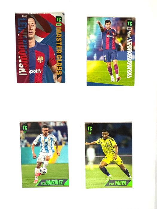 Zestaw kart Panini Top Class Lewandowski i inne