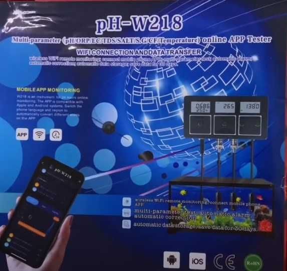 Профессиональный WiFi PH-метр для аквариумов и не только ph-w218 НОВЫЙ