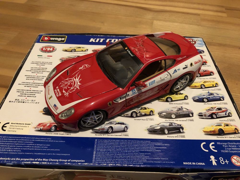 Model Bburago Porsche 356 i Ferrari 599 GTB Maisto