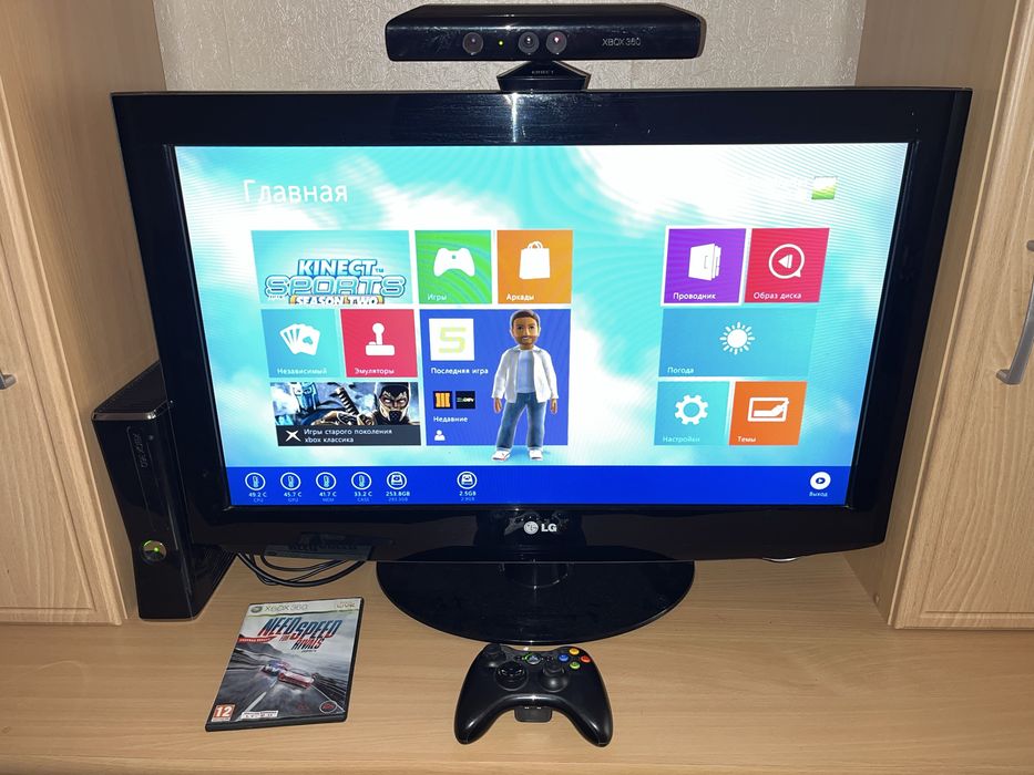 Продам XBOX360 Slim 320gb Kinect