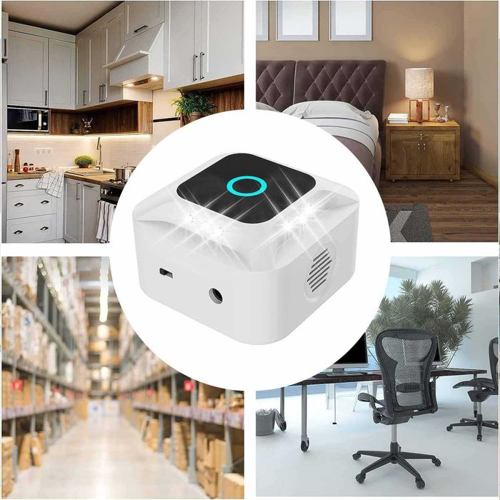 Ultradźwiękowy odstraszacz myszy gryzoni zasięg 300m² szczurów mrówek