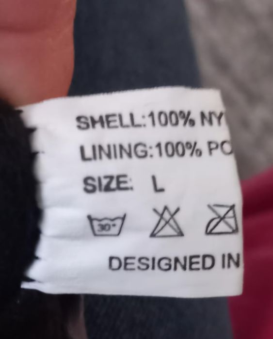 Czarne legginsy  narciarki,r.L