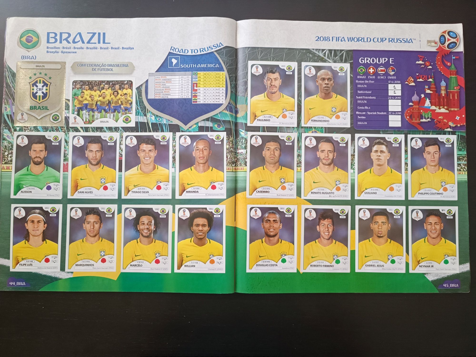 Caderneta mundial 2018 completa