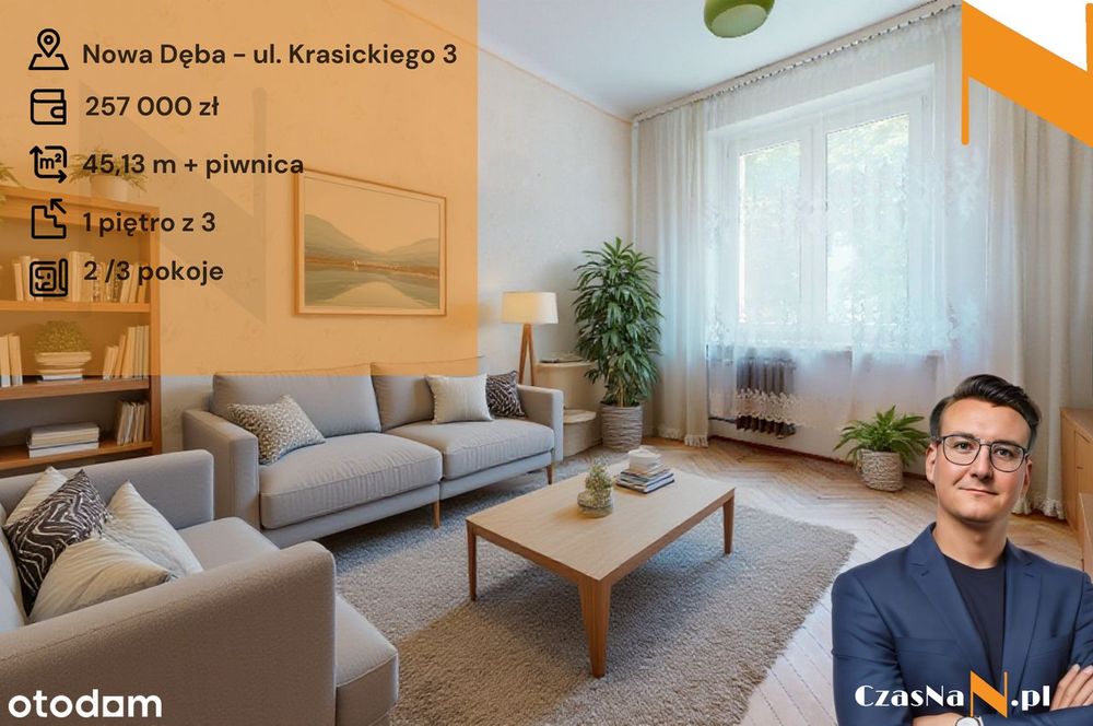 Przestronne mieszkanie z olbrzymim potencjałem - 1 piętro