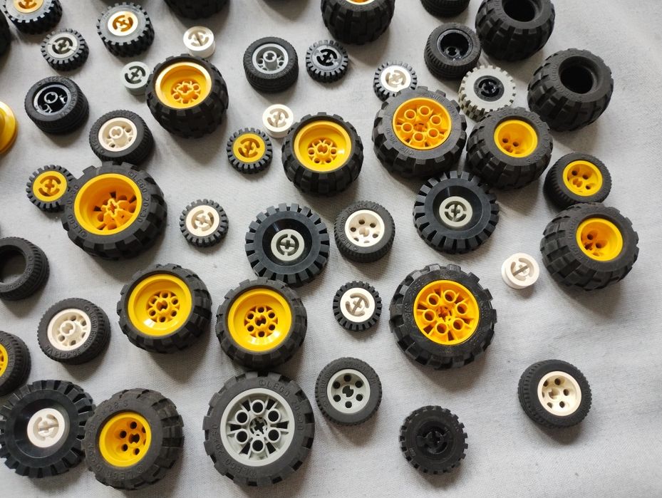 LEGO technic retro vintage koła mix 0,73 kg
