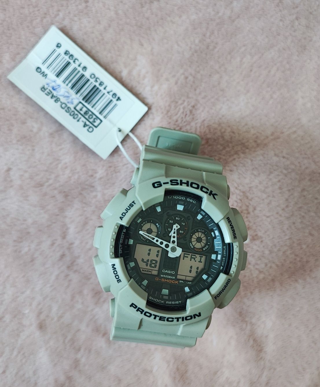 ОРИГИНАЛ/CASIO G-SHOCK GA-100SD-8AER, Касио,часы,секундомер,будильник