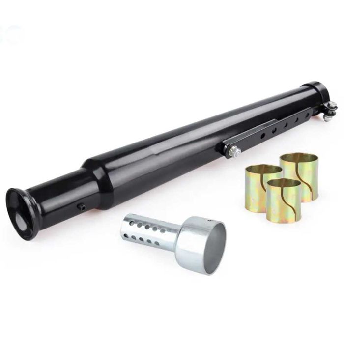 Escape ponteira universal silenciador preto cromado moto cafe racer
