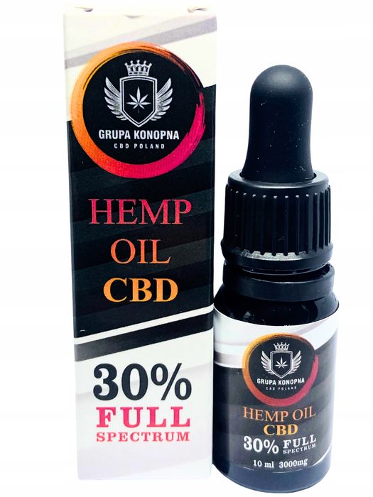 Olejek konopny CBD 30 % 3000 mg RAW 10 ml | Gęsty | mocny |świeży|