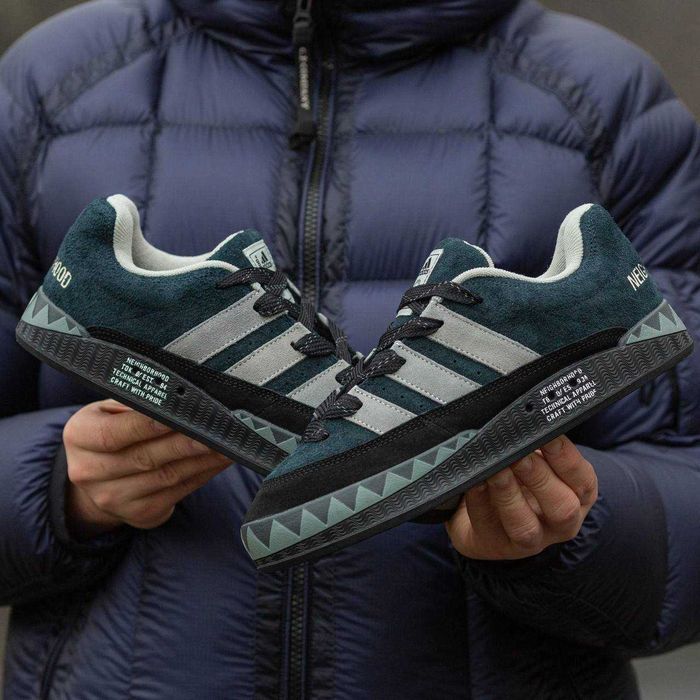 Унисекс замшевые кроссовки Adidas Adimatic x Neighborhood адидас