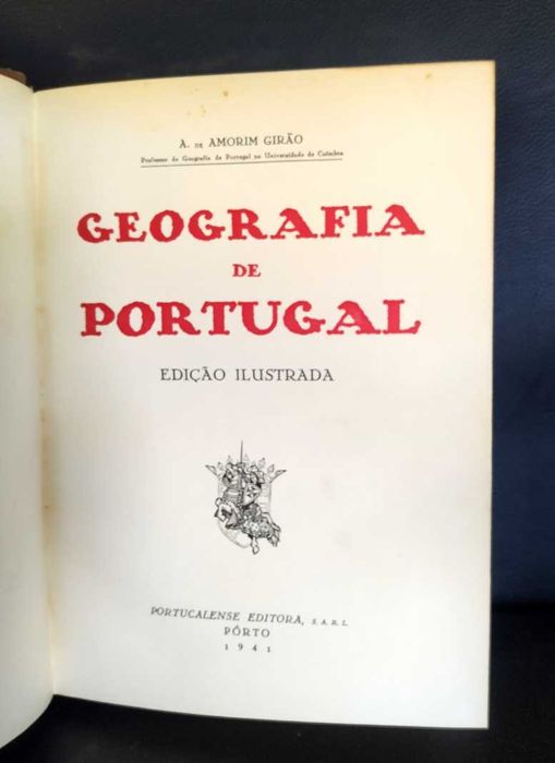 Geografia de Portugal – Edição ilustrada-A. de Amorim Girão