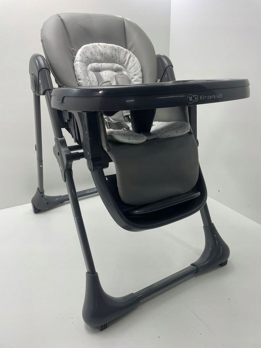 Kinderkraft Tummie 2 w 1 krzesełko do karmienia szare