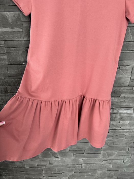 Letnia sukienka brudny róż xs falbanka sinsay