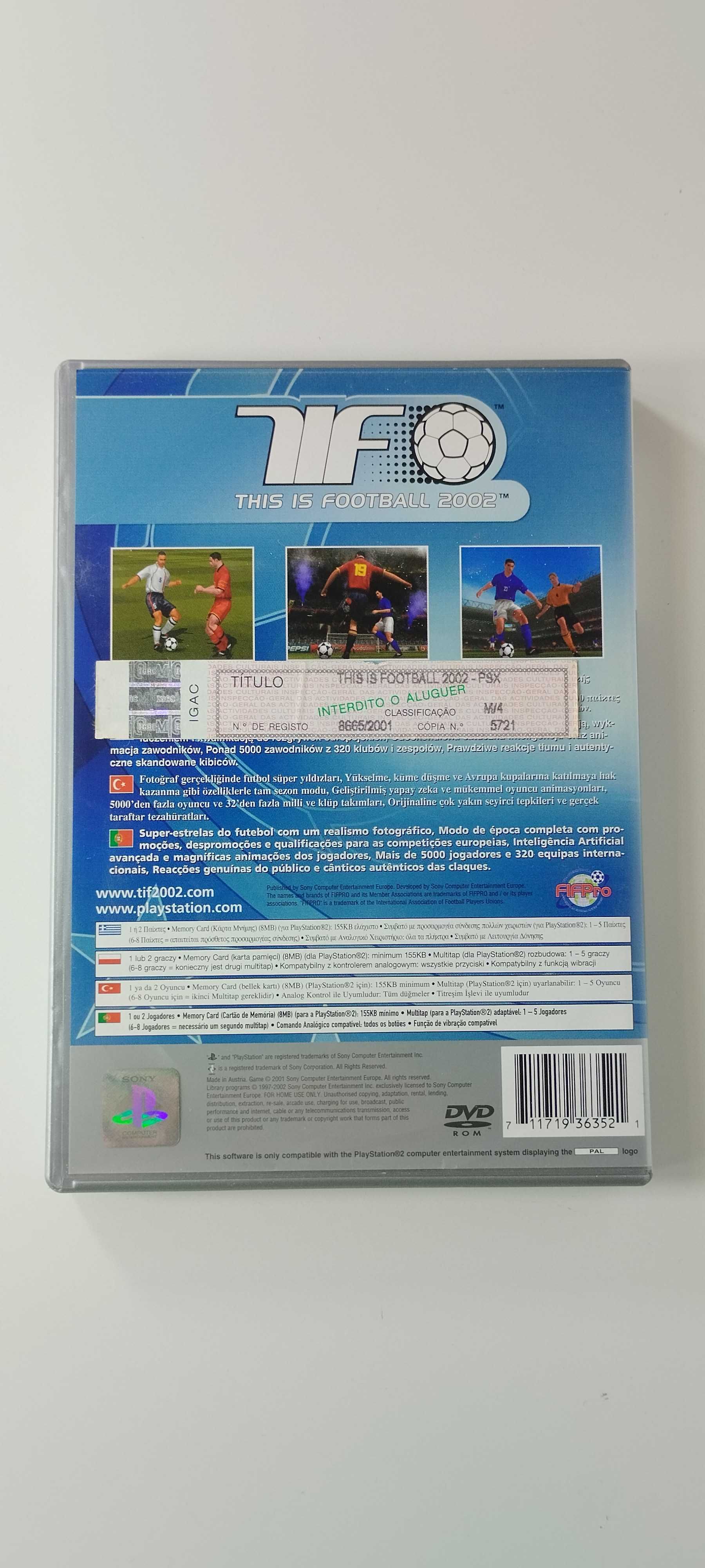 This is Football 2002 Playstation 2 PS2