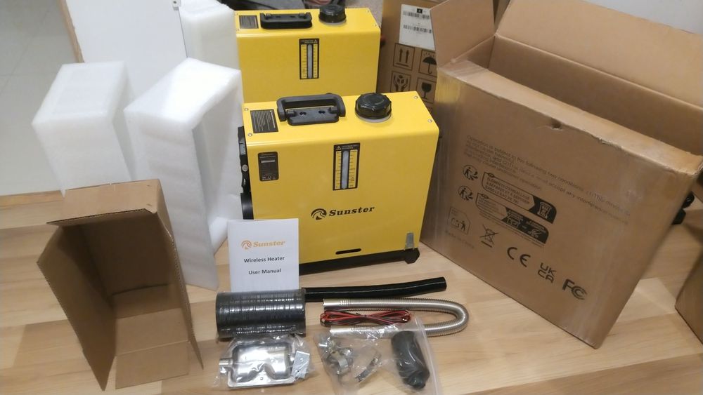 Webasto, ogrzewanie postojowe, piec 8kw, nagrzewnica na rope, kamper