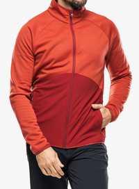 Bluza sportowa Salomon Sntial Warm Fz Mid - bossa nova/red dahl