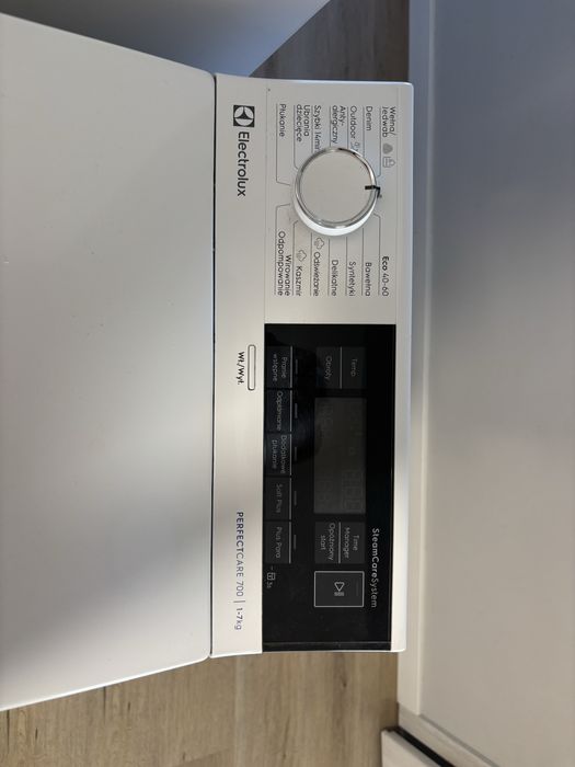 Pralka electrolux EW7T3272SP ładowana od góry perfect care 700 7 kg