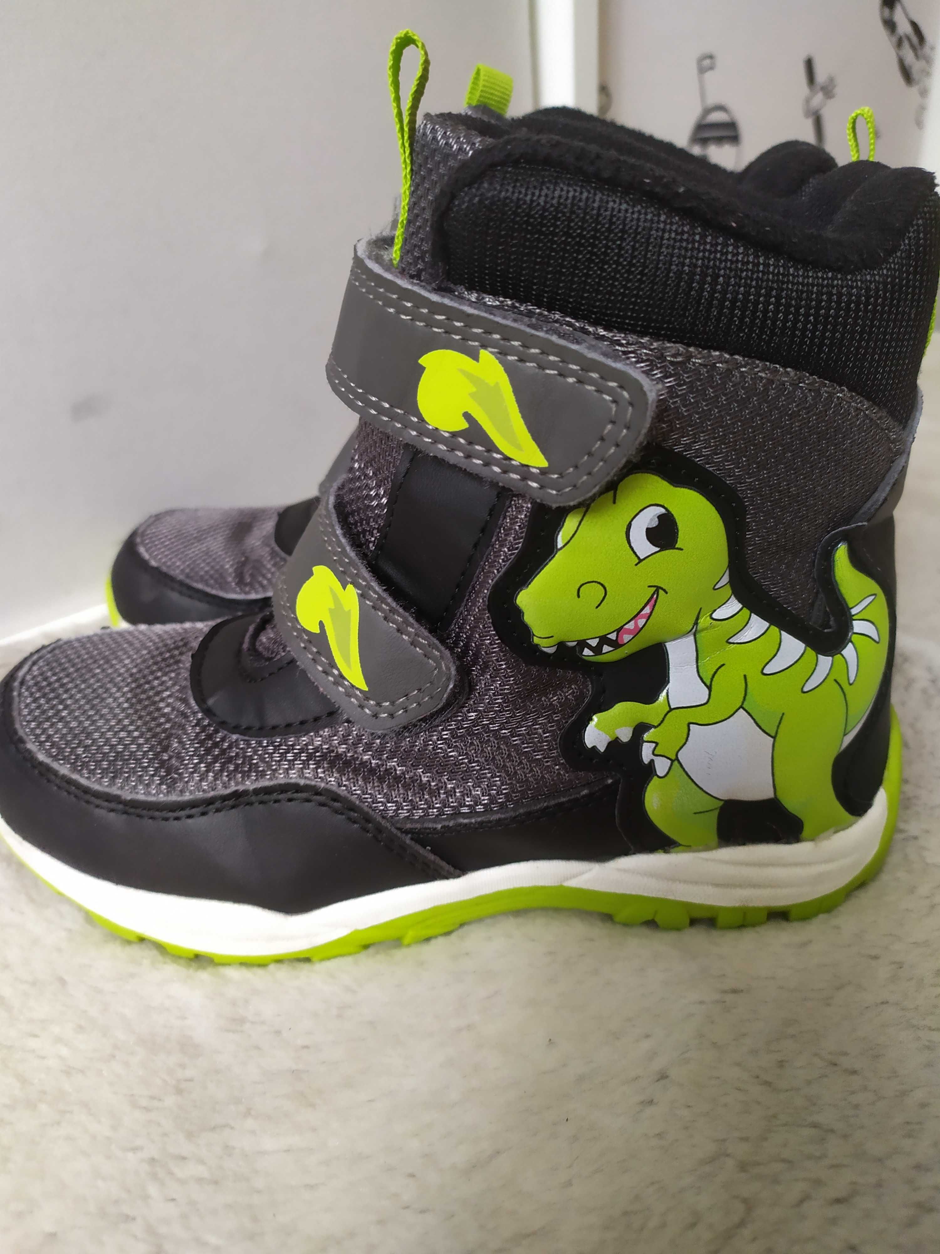 Buty zimowe chłopiece kozaki Dino dinozaur 29