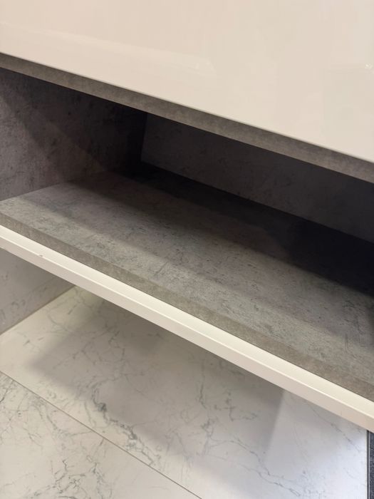 Szafka z umywalką Biały/Beton 61 cm