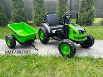 DUŻY TRAKTOR HECTOR Ciągnik Auto akumulator Pojazd Pilot Przyczepka