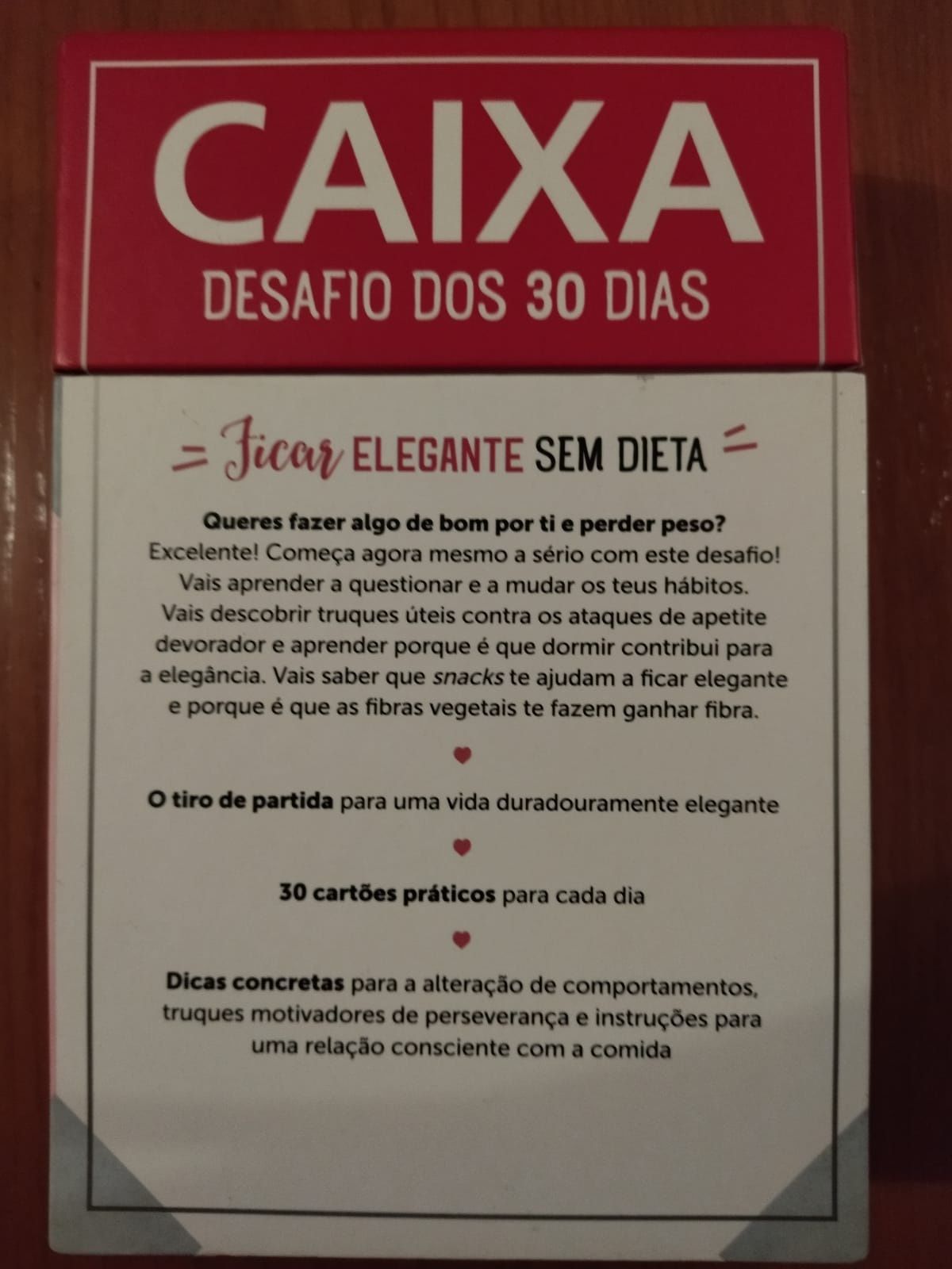 Caixa cartas "Ficar Elegante"